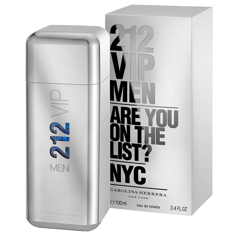 Perfume Masculino 212 Vip Men Carolina Herrera Eau de Toilette 100ml - Imagem 2
